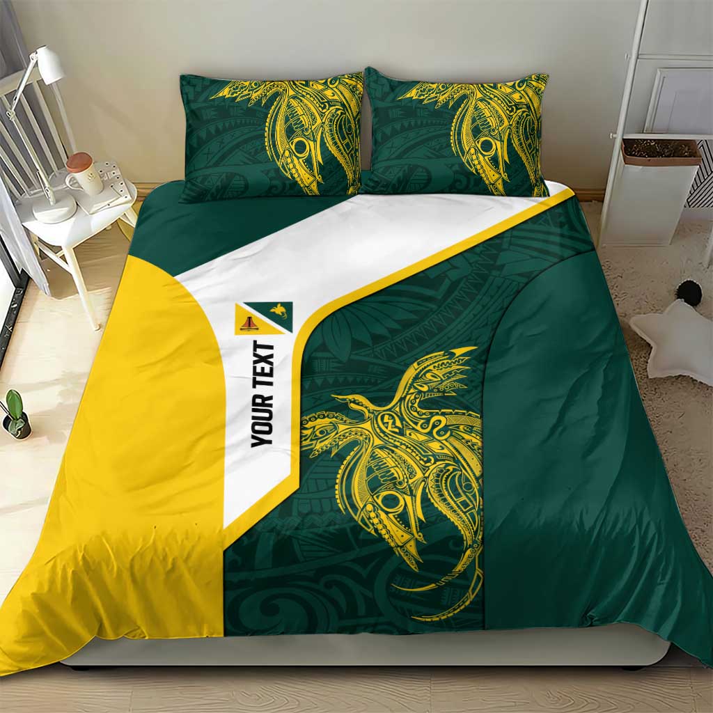 Personalised PNG Jiwaka Province Bedding Set Bird of Paradise Tattoo Flag Motif LT9 - Polynesian Pride