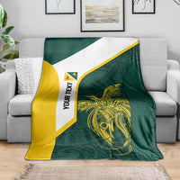 Personalised PNG Jiwaka Province Blanket Bird of Paradise Tattoo Flag Motif LT9 - Polynesian Pride