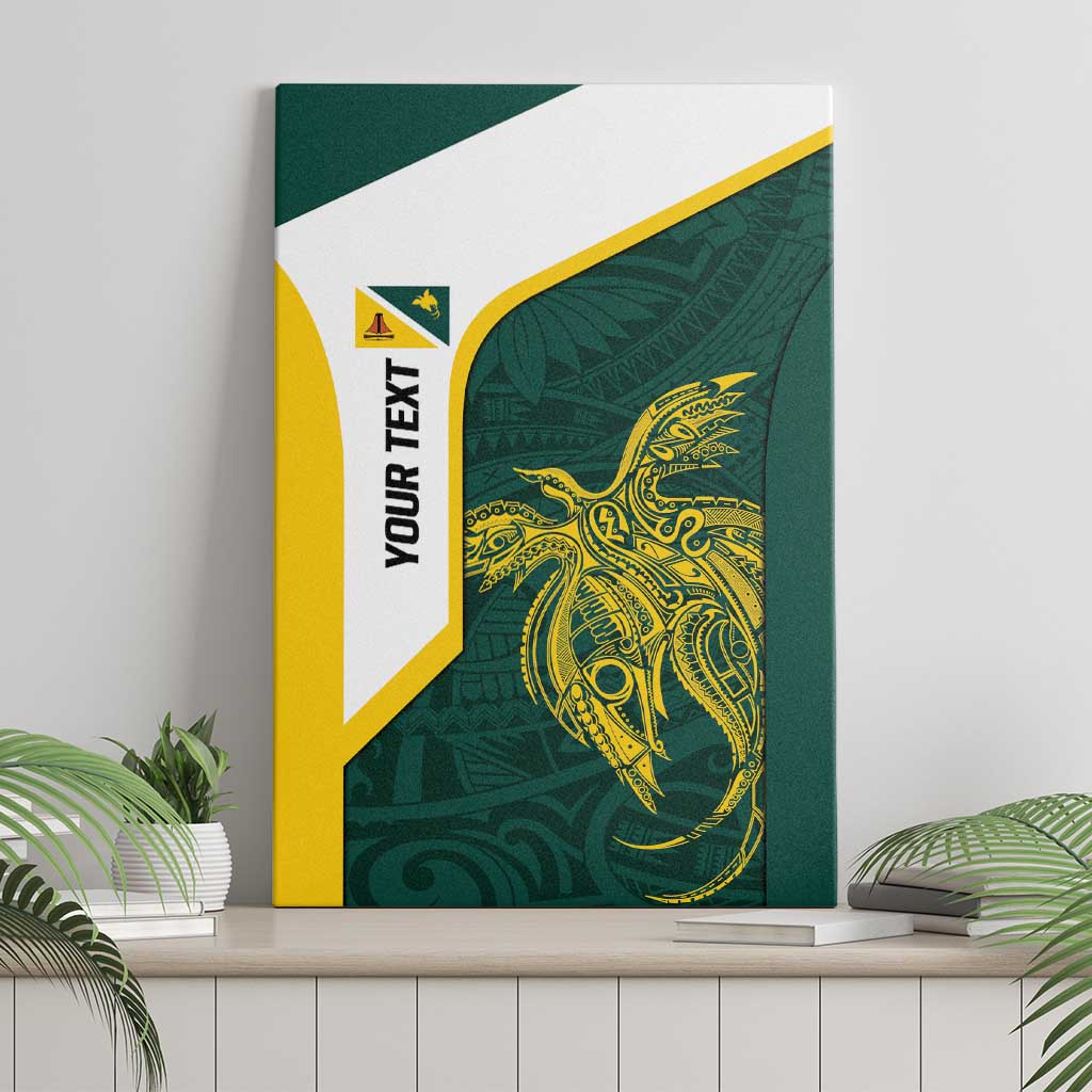 Personalised PNG Jiwaka Province Canvas Wall Art Bird of Paradise Tattoo Flag Motif LT9 - Polynesian Pride