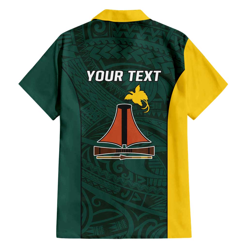 Personalised PNG Jiwaka Province Family Matching Puletasi and Hawaiian Shirt Bird of Paradise Tattoo Flag Motif LT9 - Polynesian Pride