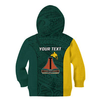 Personalised PNG Jiwaka Province Kid Hoodie Bird of Paradise Tattoo Flag Motif LT9 - Polynesian Pride