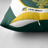Personalised PNG Jiwaka Province Pillow Cover Bird of Paradise Tattoo Flag Motif LT9 - Polynesian Pride