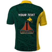 Personalised PNG Jiwaka Province Polo Shirt Bird of Paradise Tattoo Flag Motif LT9 - Polynesian Pride