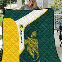 Personalised PNG Jiwaka Province Quilt Bird of Paradise Tattoo Flag Motif LT9 Green - Polynesian Pride