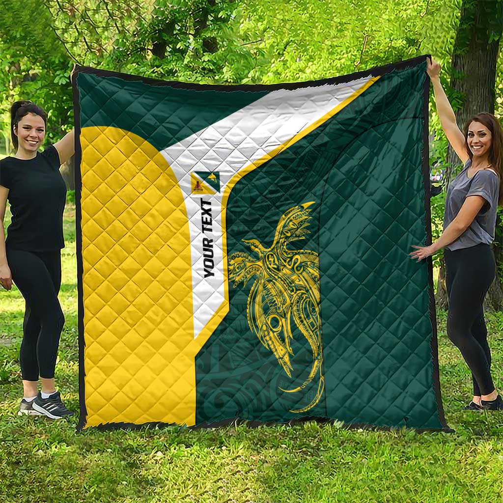 Personalised PNG Jiwaka Province Quilt Bird of Paradise Tattoo Flag Motif LT9 - Polynesian Pride