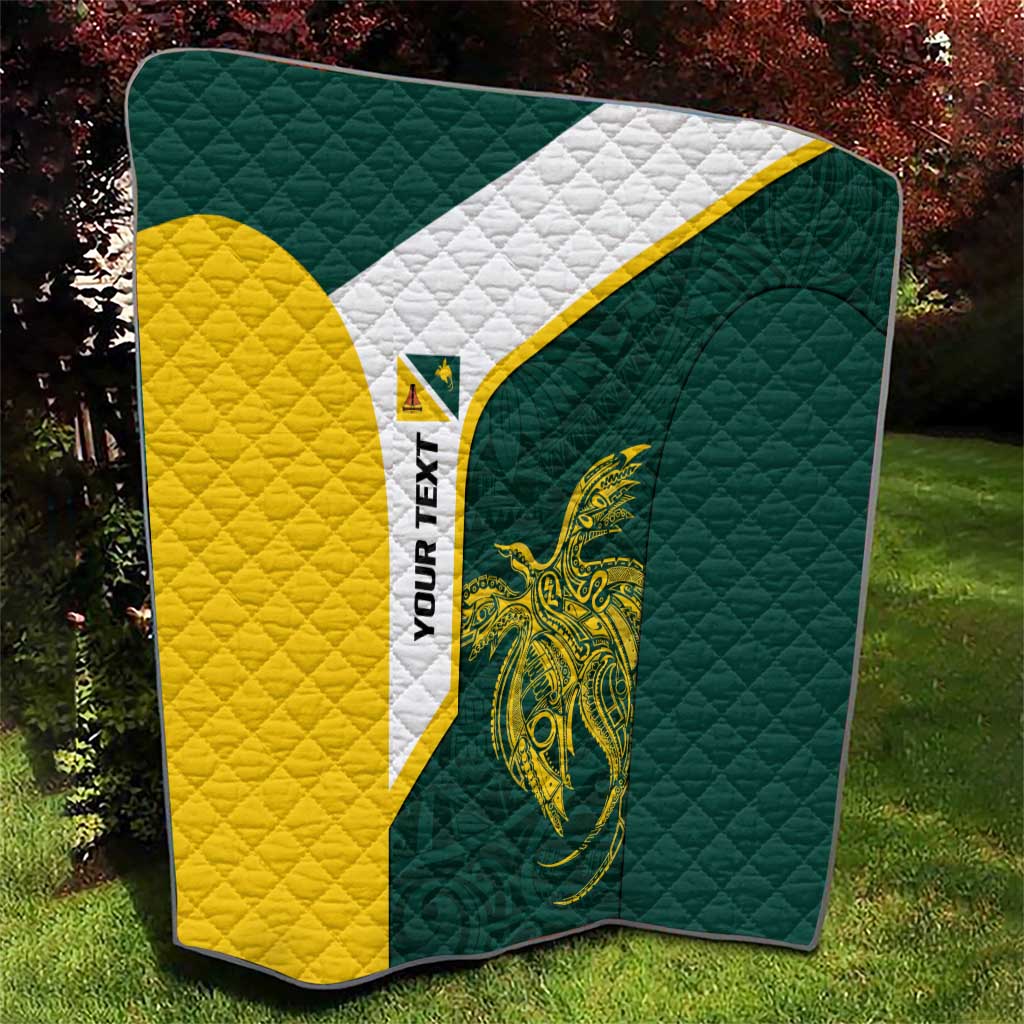 Personalised PNG Jiwaka Province Quilt Bird of Paradise Tattoo Flag Motif LT9 - Polynesian Pride