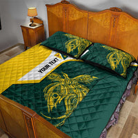 Personalised PNG Jiwaka Province Quilt Bed Set Bird of Paradise Tattoo Flag Motif LT9 - Polynesian Pride