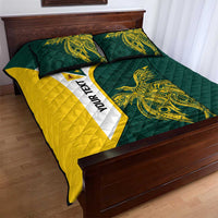 Personalised PNG Jiwaka Province Quilt Bed Set Bird of Paradise Tattoo Flag Motif LT9 - Polynesian Pride