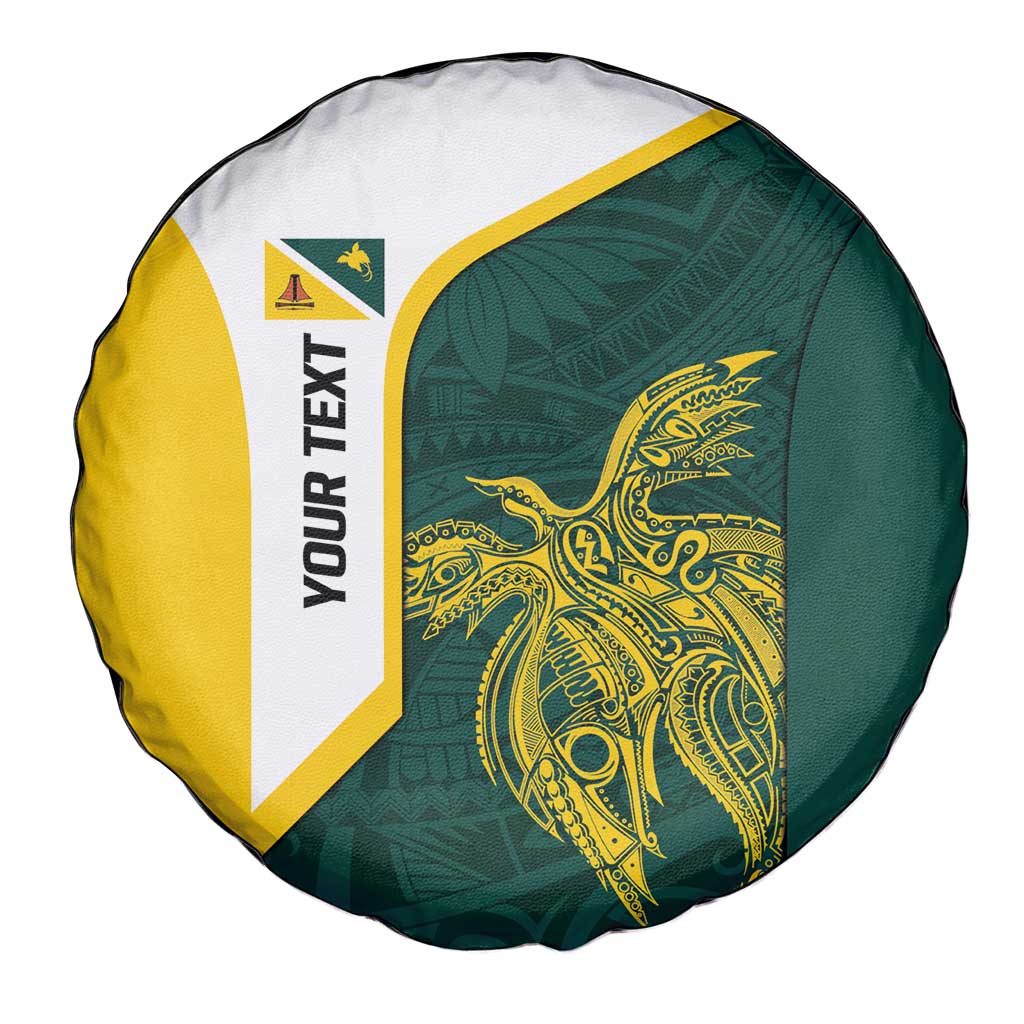 Personalised PNG Jiwaka Province Spare Tire Cover Bird of Paradise Tattoo Flag Motif LT9 - Polynesian Pride