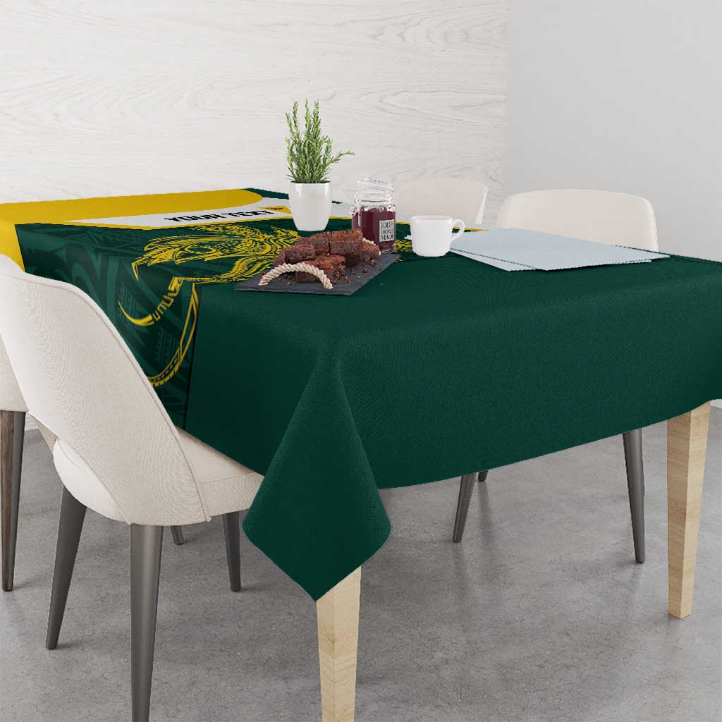 Personalised PNG Jiwaka Province Tablecloth Bird of Paradise Tattoo Flag Motif LT9 - Polynesian Pride