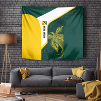 Personalised PNG Jiwaka Province Tapestry Bird of Paradise Tattoo Flag Motif LT9 Green - Polynesian Pride