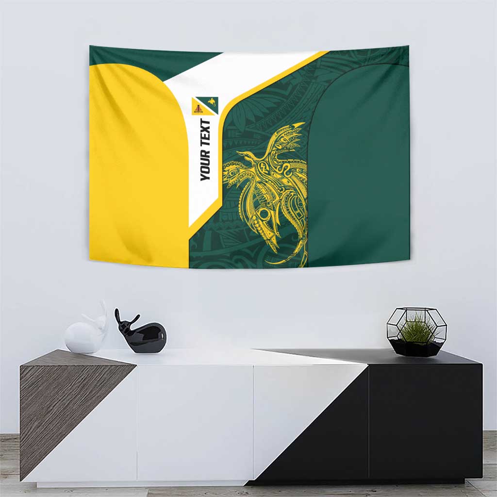 Personalised PNG Jiwaka Province Tapestry Bird of Paradise Tattoo Flag Motif LT9 - Polynesian Pride