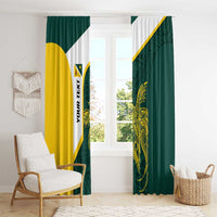 Personalised PNG Jiwaka Province Window Curtain Bird of Paradise Tattoo Flag Motif LT9 - Polynesian Pride