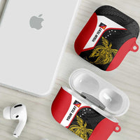 Personalised PNG Sandaun Province AirPods Case Bird of Paradise Tattoo Flag Motif LT9 - Polynesian Pride
