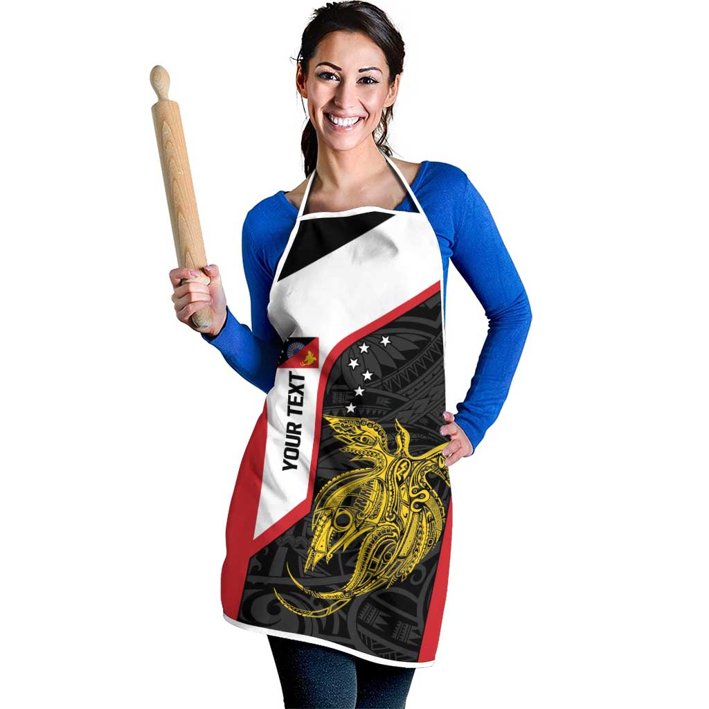 Personalised PNG Sandaun Province Apron Bird of Paradise Tattoo Flag Motif LT9 - Polynesian Pride
