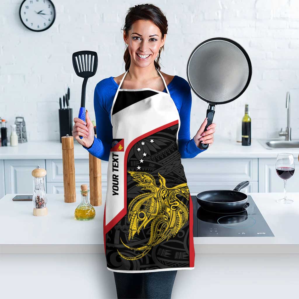 Personalised PNG Sandaun Province Apron Bird of Paradise Tattoo Flag Motif LT9 - Polynesian Pride