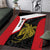 Personalised PNG Sandaun Province Area Rug Bird of Paradise Tattoo Flag Motif - Polynesian Pride