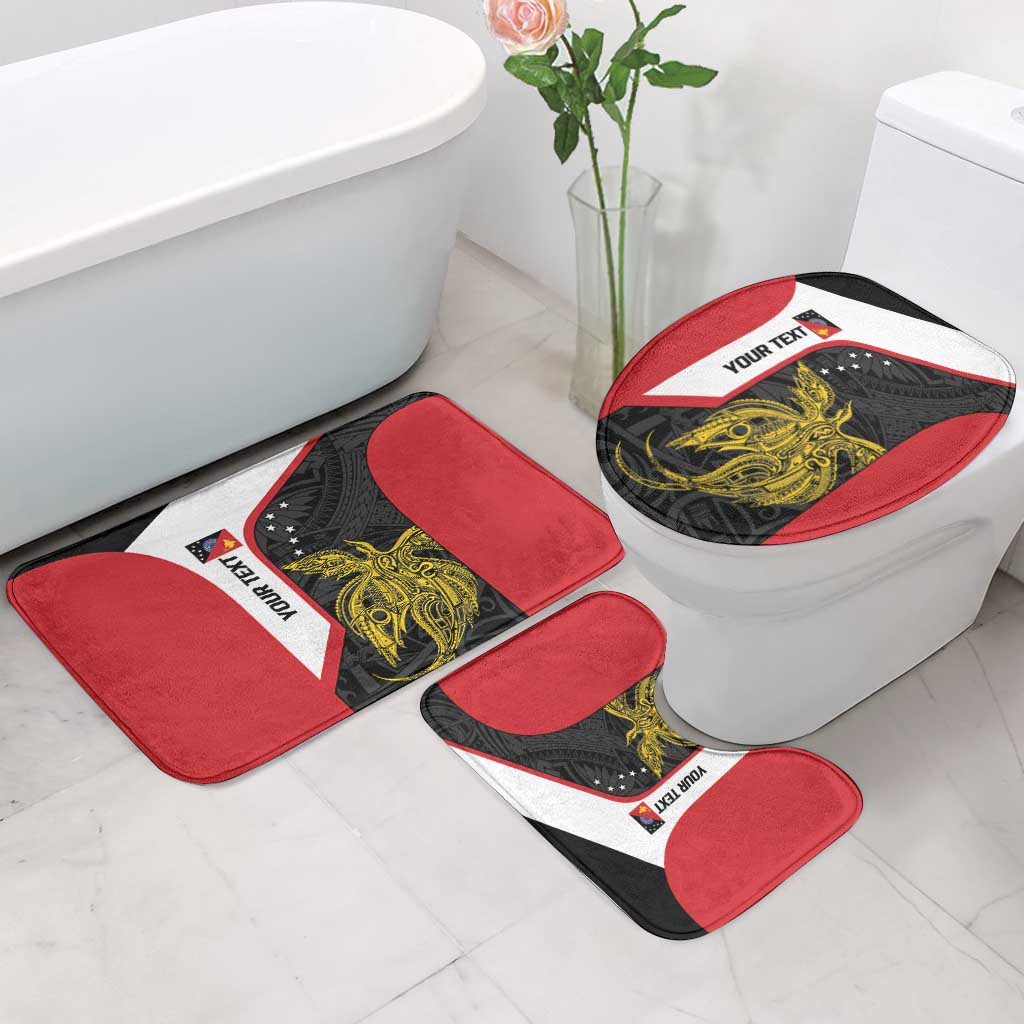 Personalised PNG Sandaun Province Bathroom Set Bird of Paradise Tattoo Flag Motif LT9 - Polynesian Pride