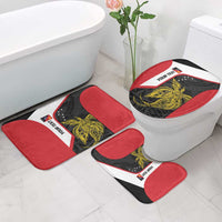 Personalised PNG Sandaun Province Bathroom Set Bird of Paradise Tattoo Flag Motif LT9 - Polynesian Pride