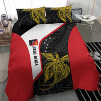 Personalised PNG Sandaun Province Bedding Set Bird of Paradise Tattoo Flag Motif LT9 - Polynesian Pride