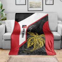 Personalised PNG Sandaun Province Blanket Bird of Paradise Tattoo Flag Motif LT9 - Polynesian Pride