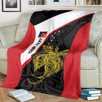 Personalised PNG Sandaun Province Blanket Bird of Paradise Tattoo Flag Motif LT9 - Polynesian Pride