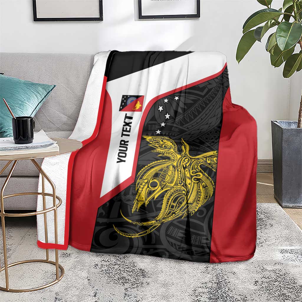 Personalised PNG Sandaun Province Blanket Bird of Paradise Tattoo Flag Motif LT9 - Polynesian Pride