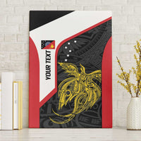 Personalised PNG Sandaun Province Canvas Wall Art Bird of Paradise Tattoo Flag Motif LT9 Without Frame Red - Polynesian Pride