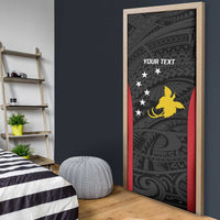 Personalised PNG Sandaun Province Door Cover Bird of Paradise Tattoo Flag Motif LT9 - Polynesian Pride