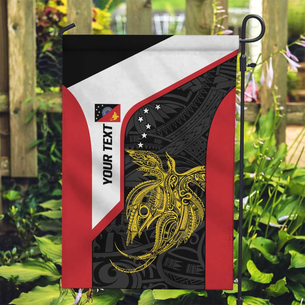 Personalised PNG Sandaun Province Garden Flag Bird of Paradise Tattoo Flag Motif LT9 Garden Flag Red - Polynesian Pride