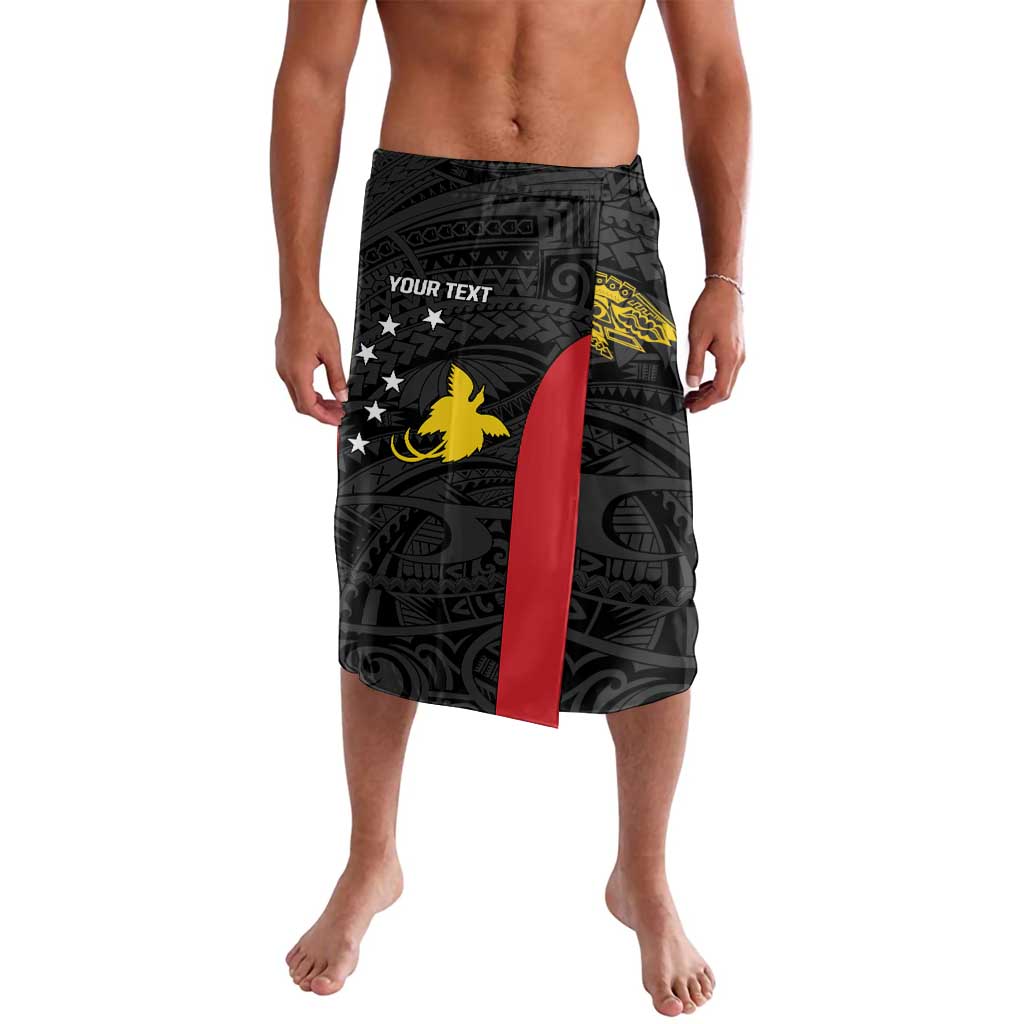 Personalised PNG Sandaun Province Lavalava Bird of Paradise Tattoo Flag Motif LT9 Red - Polynesian Pride