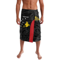 Personalised PNG Sandaun Province Lavalava Bird of Paradise Tattoo Flag Motif LT9 Red - Polynesian Pride