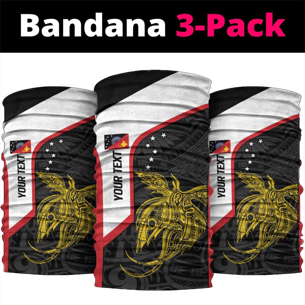 Personalised PNG Sandaun Province Neck Gaiter Bird of Paradise Tattoo Flag Motif LT9 package One Size: 25*50cm Red - Polynesian Pride
