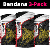 Personalised PNG Sandaun Province Neck Gaiter Bird of Paradise Tattoo Flag Motif LT9 package One Size: 25*50cm Red - Polynesian Pride