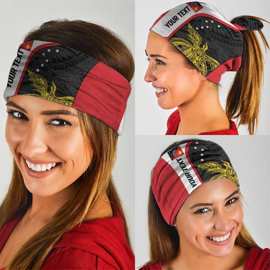 Personalised PNG Sandaun Province Neck Gaiter Bird of Paradise Tattoo Flag Motif LT9 - Polynesian Pride