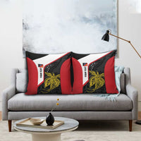 Personalised PNG Sandaun Province Pillow Cover Bird of Paradise Tattoo Flag Motif LT9 - Polynesian Pride
