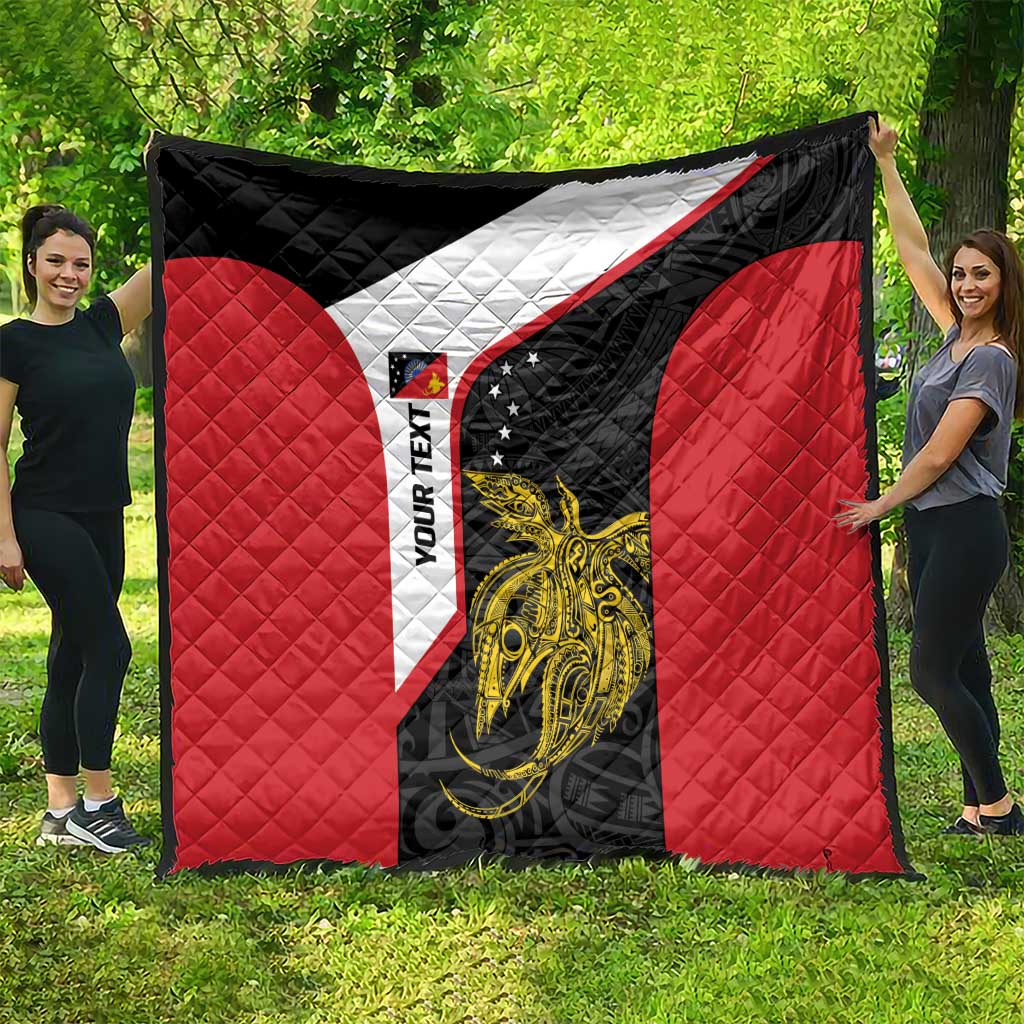 Personalised PNG Sandaun Province Quilt Bird of Paradise Tattoo Flag Motif LT9 - Polynesian Pride