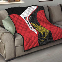 Personalised PNG Sandaun Province Quilt Bird of Paradise Tattoo Flag Motif LT9 - Polynesian Pride