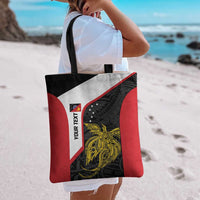 Personalised PNG Sandaun Province Tote Bag Bird of Paradise Tattoo Flag Motif LT9 - Polynesian Pride