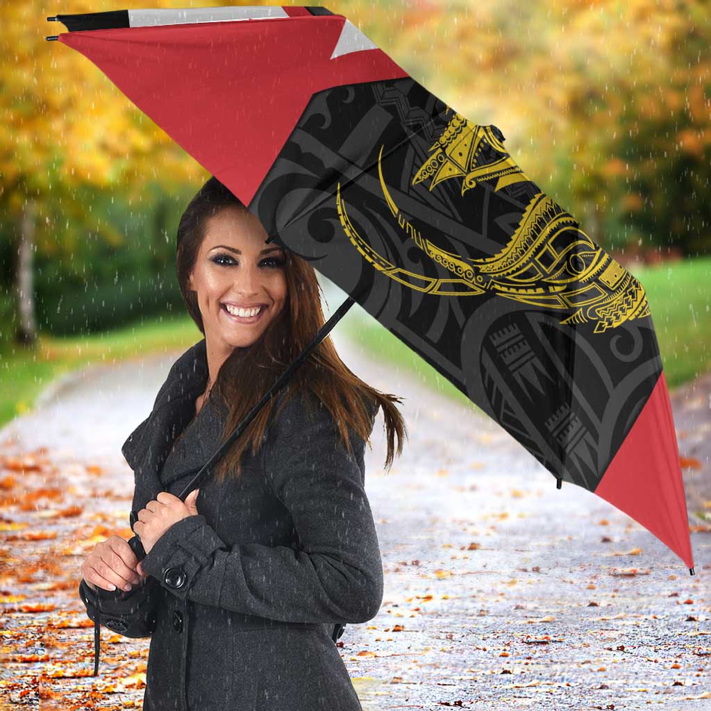 Personalised PNG Sandaun Province Umbrella Bird of Paradise Tattoo Flag Motif LT9 - Polynesian Pride