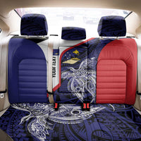 Personalised PNG West New Britain Province Back Car Seat Cover Bird of Paradise Tattoo Flag Motif LT9 - Polynesian Pride