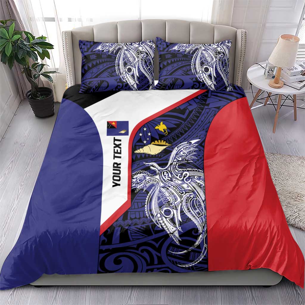 Personalised PNG West New Britain Province Bedding Set Bird of Paradise Tattoo Flag Motif LT9 - Polynesian Pride