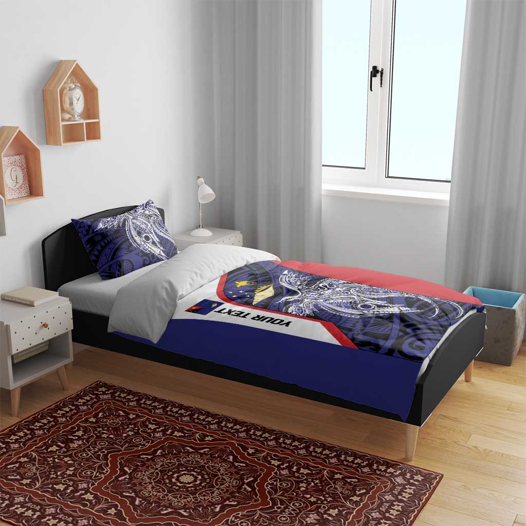 Personalised PNG West New Britain Province Bedding Set Bird of Paradise Tattoo Flag Motif LT9 - Polynesian Pride