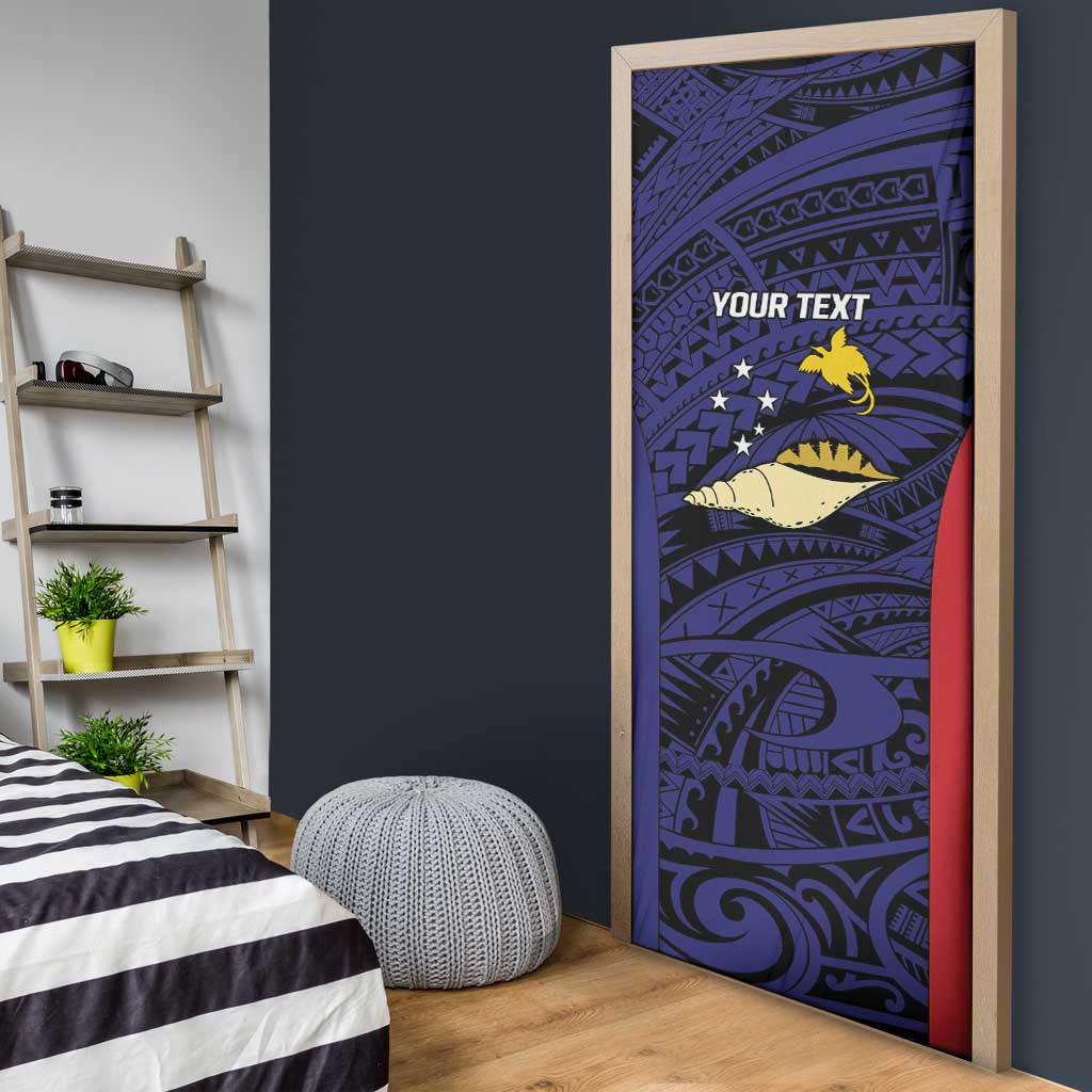 Personalised PNG West New Britain Province Door Cover Bird of Paradise Tattoo Flag Motif LT9 - Polynesian Pride