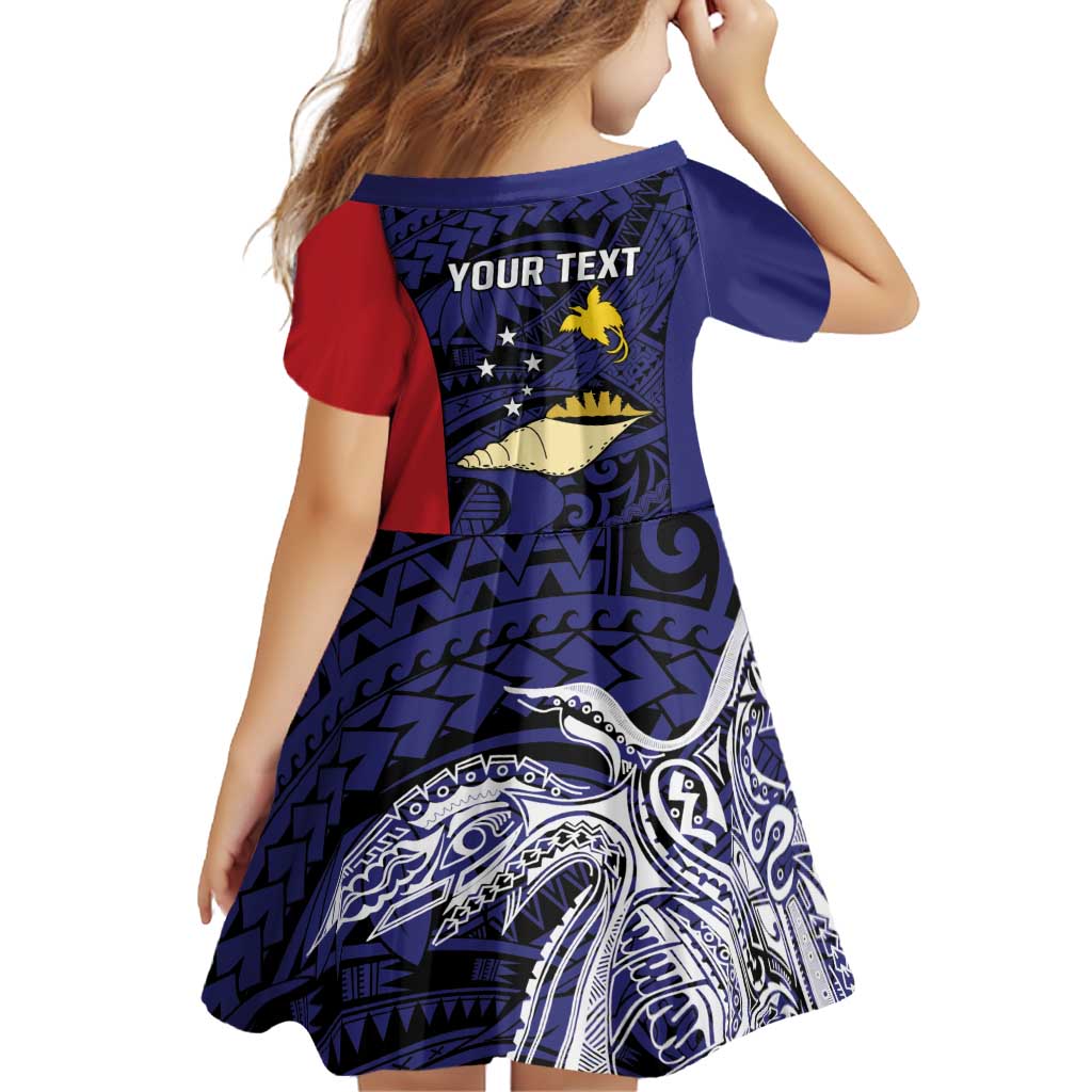 Personalised PNG West New Britain Province Family Matching Off Shoulder Short Dress and Hawaiian Shirt Bird of Paradise Tattoo Flag Motif LT9 - Polynesian Pride