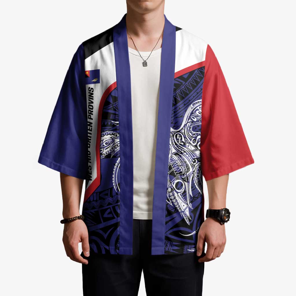 Personalised PNG West New Britain Province Kimono Bird of Paradise Tattoo Flag Motif LT9 - Polynesian Pride