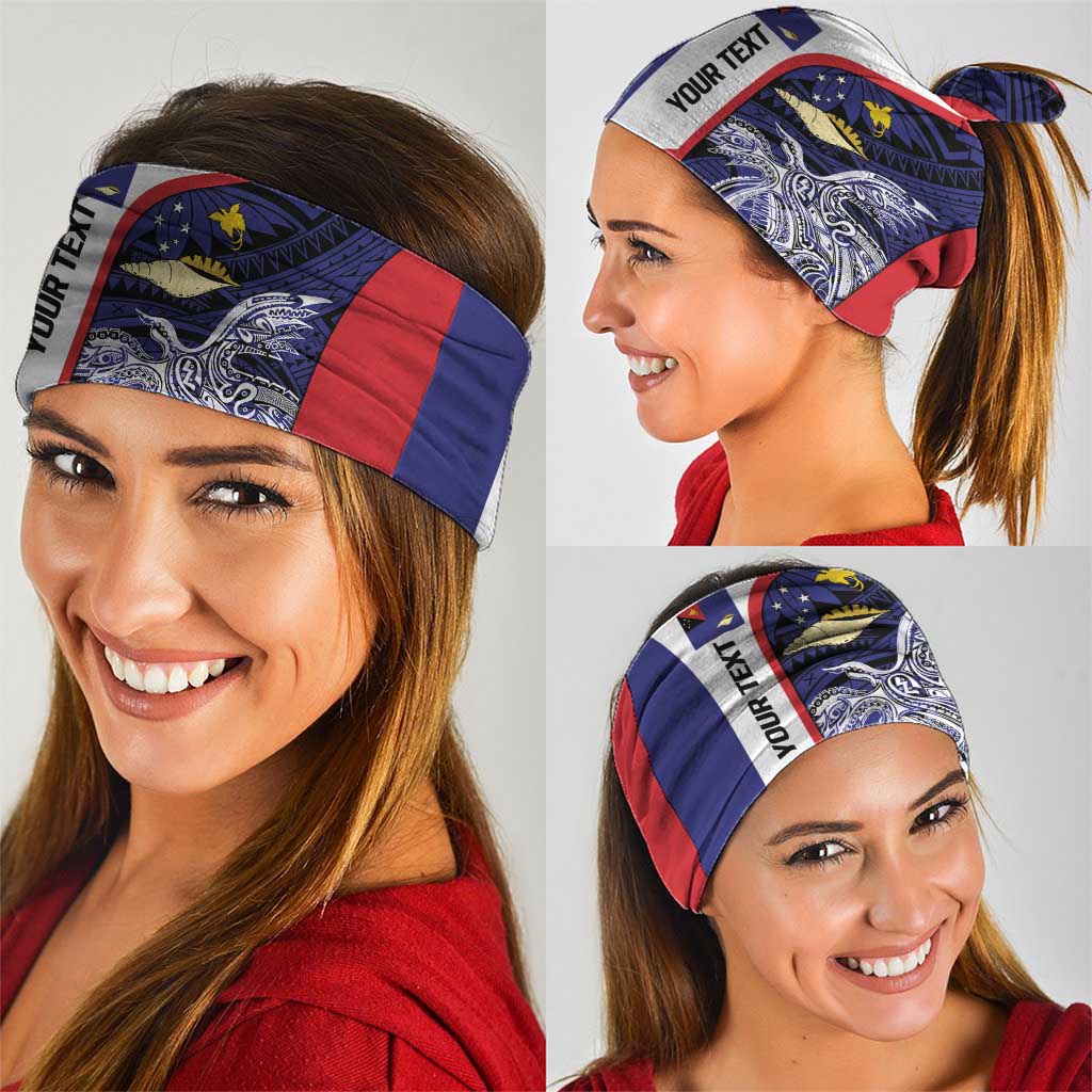 Personalised PNG West New Britain Province Neck Gaiter Bird of Paradise Tattoo Flag Motif LT9 - Polynesian Pride