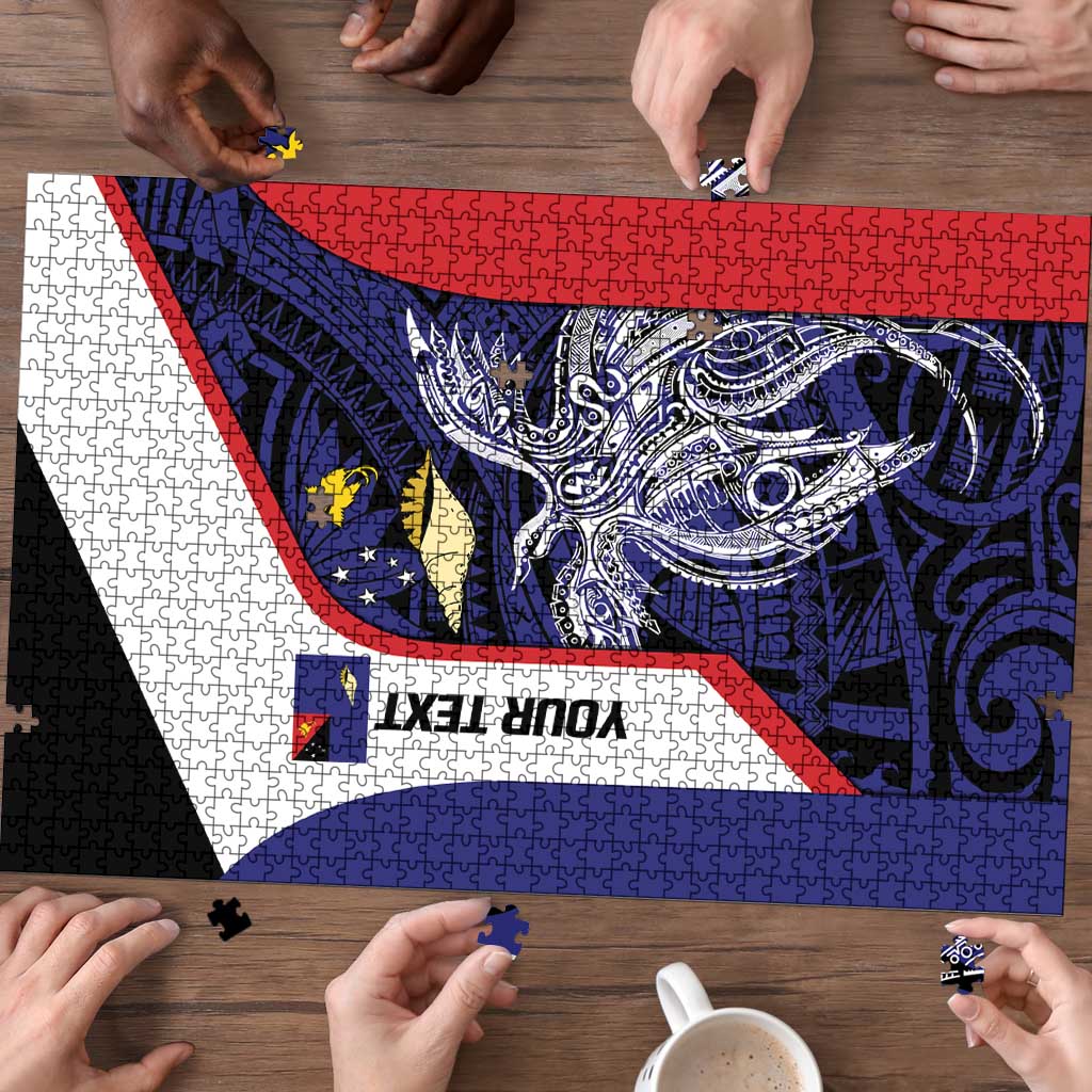 Personalised PNG West New Britain Province Puzzle Bird of Paradise Tattoo Flag Motif LT9 - Polynesian Pride