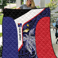 Personalised PNG West New Britain Province Quilt Bird of Paradise Tattoo Flag Motif LT9 Blue - Polynesian Pride