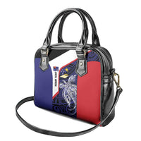 Personalised PNG West New Britain Province Shoulder Handbag Bird of Paradise Tattoo Flag Motif LT9 - Polynesian Pride